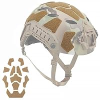 Qavctw 11pcs Airsoft taktischer Helm Haken und Schleife Befestiger Set DIY-Kit für schnellen hohen Schnitt Helm