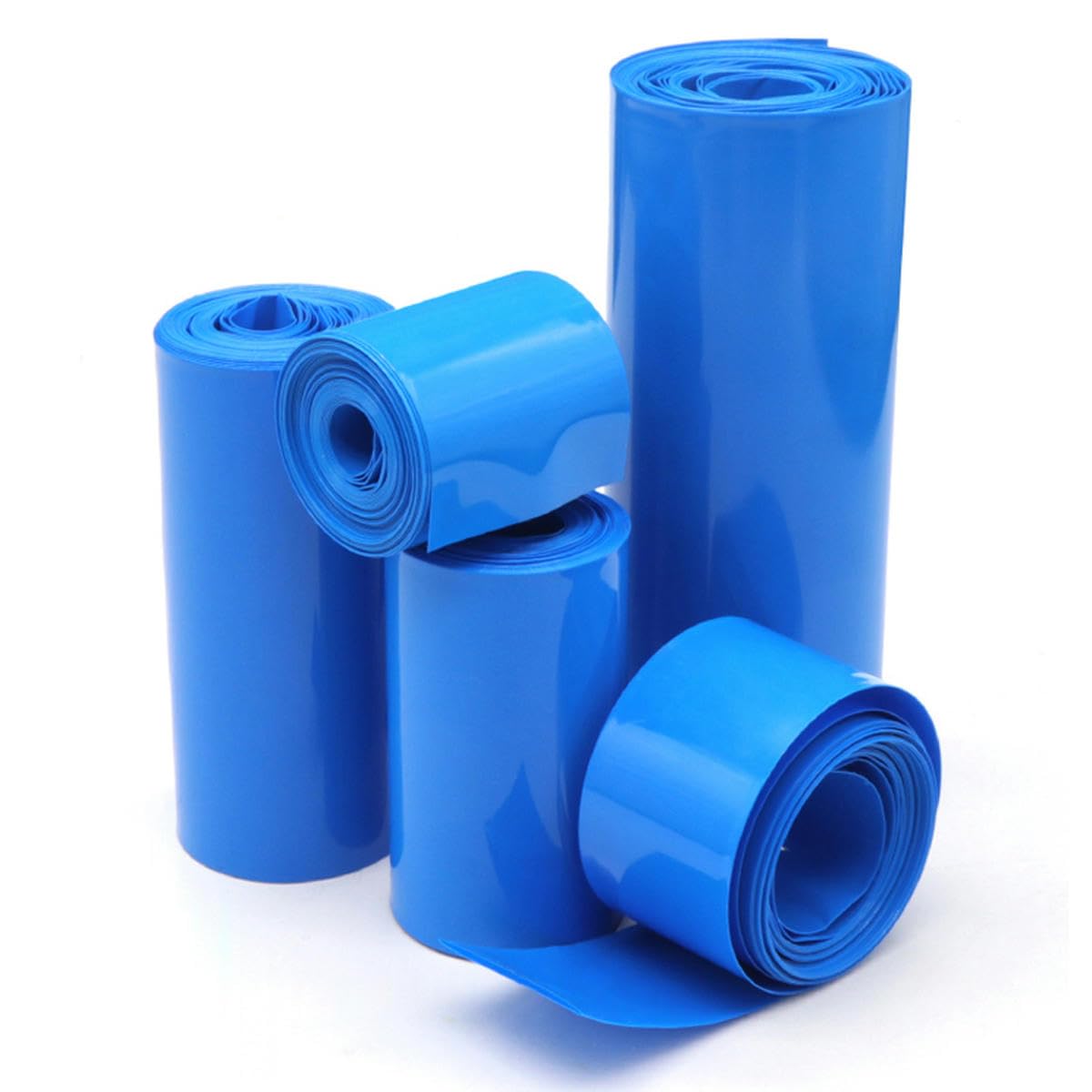 Guaina termorestringente piatta in PVC, Guaina termorestringente in PVC piatto blu larghezza 125-625 mm lunghezza 1 metro(Blue Width 625mm Dia398mm)