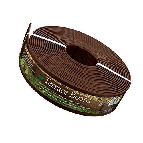 Master Mark Plastics Terrace Board Landscape Edging Coil 3 Inch by 40 Foot, Brown (Limited Edition)
