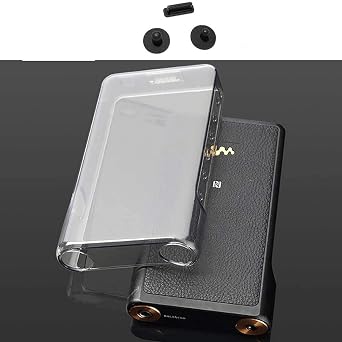لحالة Sony NW-WM1A NW-WM1Z ، غطاء حافظة مرن ناعم ناعم TPU للحماية من Sony NW-WM1A WM1A NW-WM1Z WM1Z مع قابس غبار شفاف أسود
