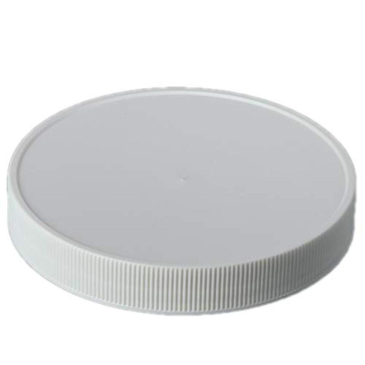 Hudson Exchange 110mm Cap for 1/2 & 1 Gallon PET Grip Jars, White, 4 Pack