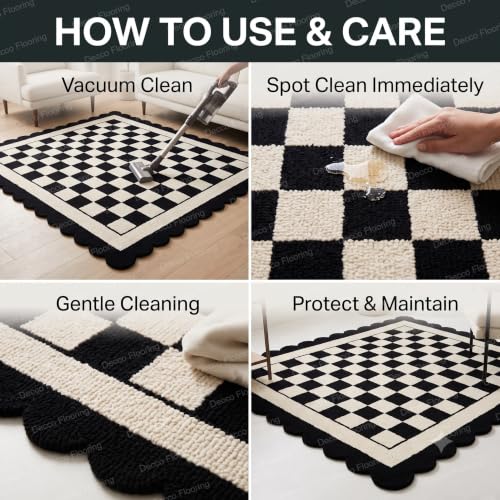 Image of Soft Pure Woolen Modern Collection Tufted Carpet for Living Room,Bedroom'Kitchen and Hall (12 X 18) Feet