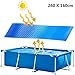 Produktbild Lomelomme Rund Pool Cover, Pool Abdeckplane für Quick-up- (Easy Set), Runder Solarfolie Poolabdeckplane (Blau, 260X160cm)