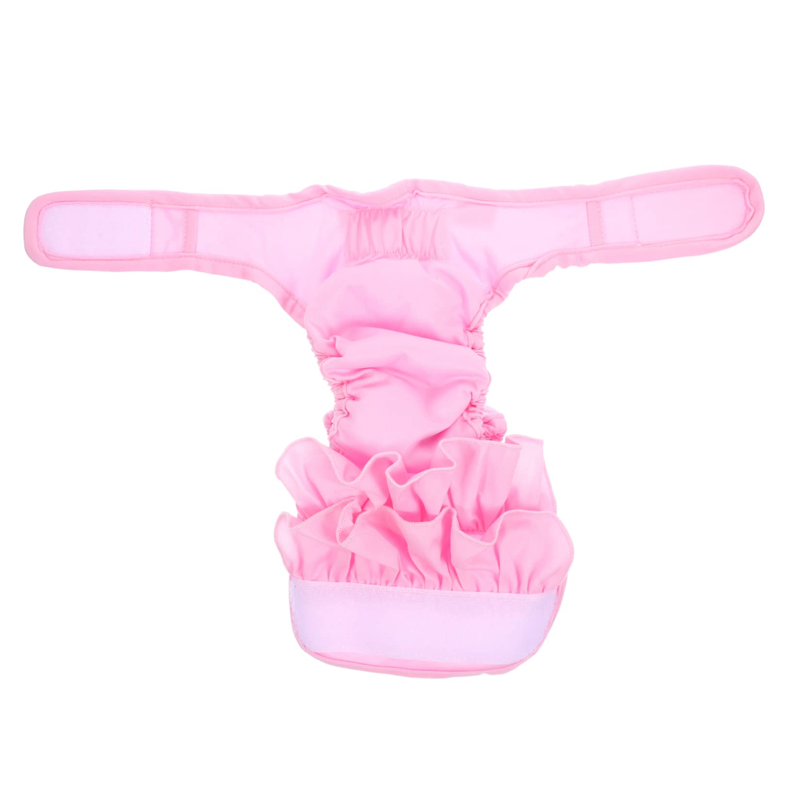 COLLBATH Puppy Diaper Pant Dog Sanitary Pantie Dog Diapers Pink Doggy Diapers Reusable Dog Period Panties Easy On/Off