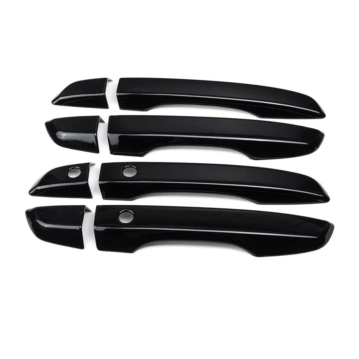 Mhtgd Black Abs Plastic 8Pcs/Set 4 Door Handle Covers With Keyless Entry Exterior Handles For Civic 10Th 2016 2017 2018 2019
