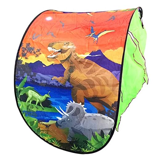 DreamTents Fun Pop Up Tent - Dinosaur Island