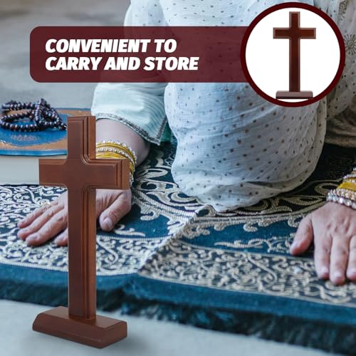 Cruz de madera natural de 30 cm ideal como regalo de bautizo y boda 6