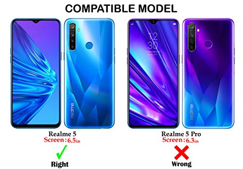 Image of Jkobi Hard PC Crystal Bumper Shockproof Back Cover Case for Realme 5 | Realme 5s | Realme 5i with Camera Protection (Matte Black)