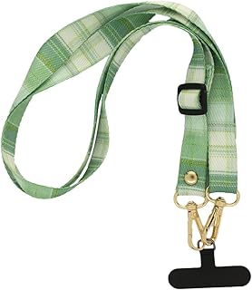 Crossbody Flat Lanyard, Adjustable Replacement Belt Strap with Gold Hooks Canvas Straps Changeable Long Strap For Cell Phone & More 70 Cm