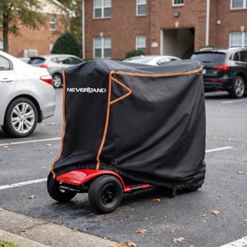 NEVERLAND Mobility Scooter Cover, 56L x 26W x 38H Inch, Waterproof UV Proof by NEVERLAND - Used condition - Image 9