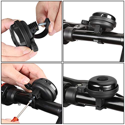 image for Accmor Classic Bike Bell, Aluminum Bicycle Bell, Loud Crisp Clear Soun
