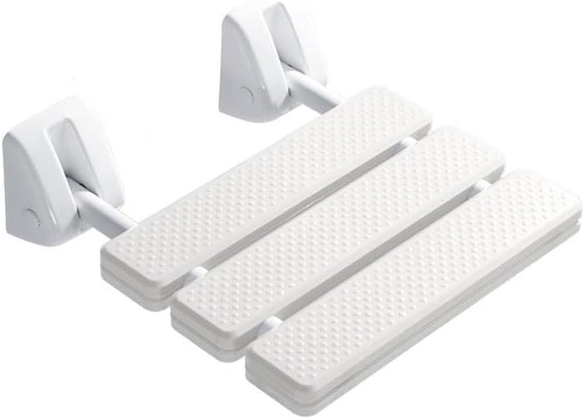 Silla De Ducha Plegable, Asiento Ducha Plegable Pared Montada Taburete Baño Antideslizante Banqueta Ducha Sillas para Ducharse para Personas Mayores Minusvalidos Adultos