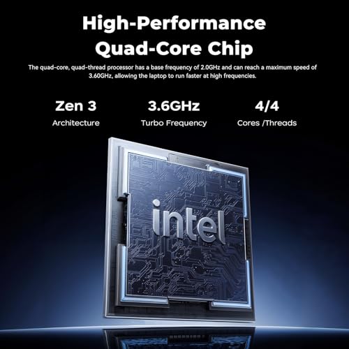 Laptop Computer 16 Inches Full HD 16GB DDR4 512GB SSD Expandable up to 2TB, N97, Camera with Physical Shutter, Long Life, Ideal for Office and Study - Afbeelding 4