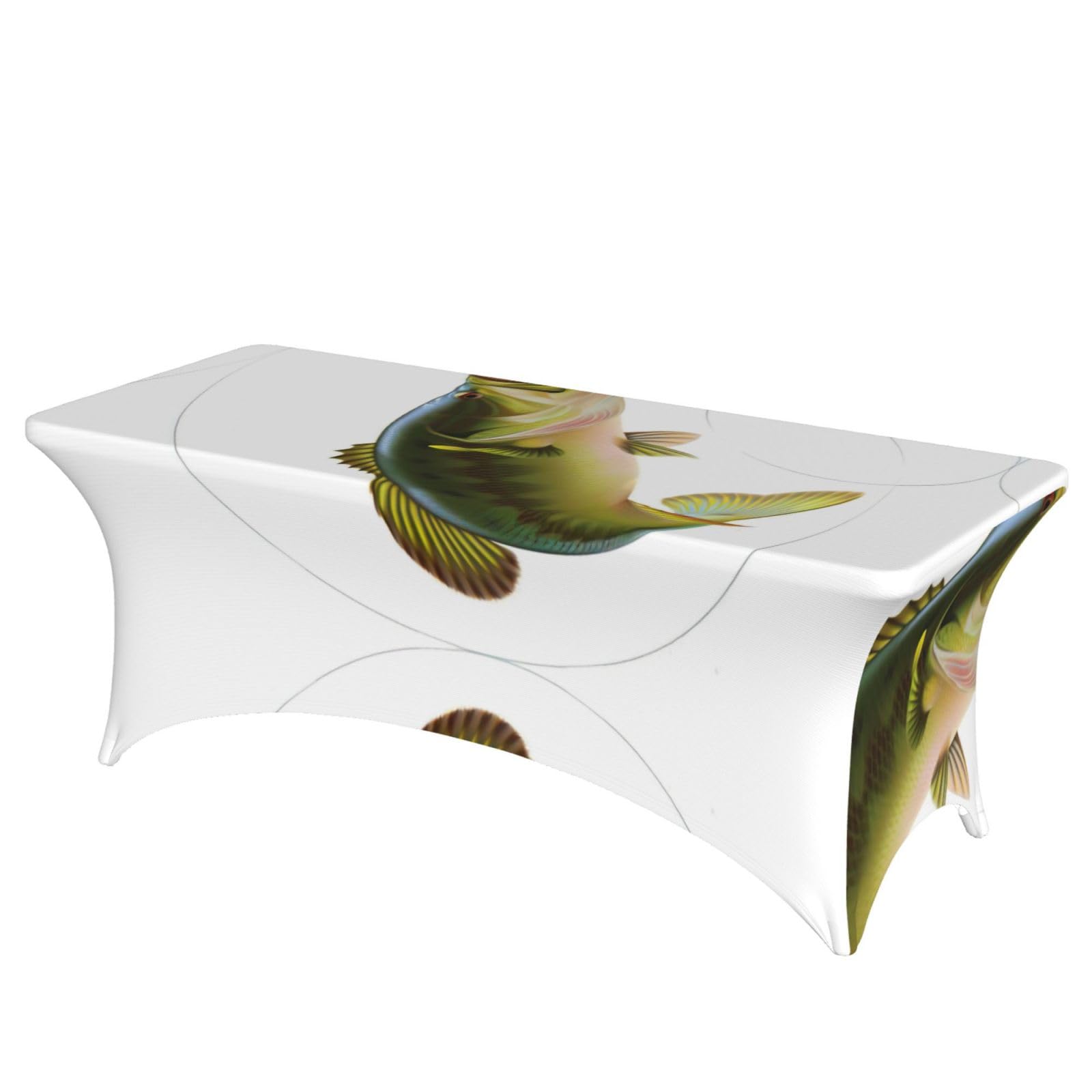 Nappe de table de patio 1,8m imprimé pêche en spandex pour sublimer vos fêtes et anniversaires