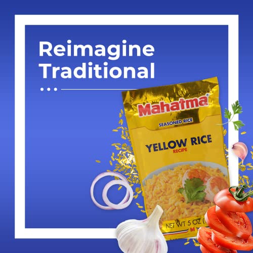Mahatma Yellow Rice Mix, Long-Grain Rice, Stovetop or Microwave Rice, Gluten-Free and Kosher 20-Minute Rice, 5 Ounces, Pack of 12 - Thumbnail 3