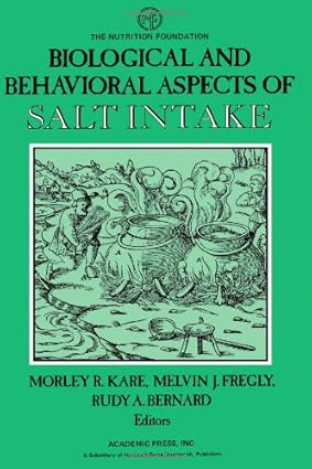Biological and Behavioral Aspects of Salt Intake-Wow! eBook