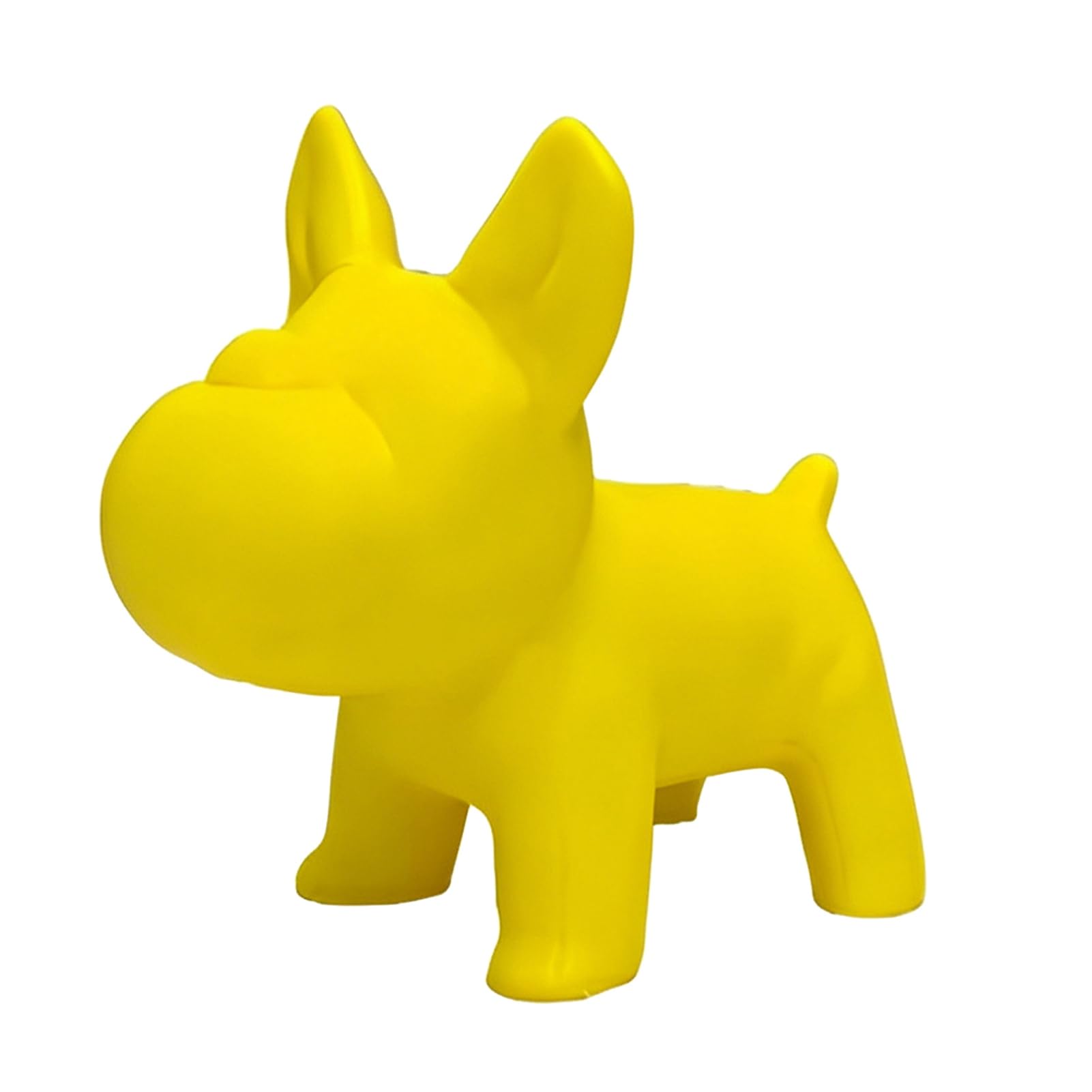 Glifora 3D Printed Cute Dog Figurine - Small Yellow Puppy Statue for Desk, Shelf, Home Office Decor, Minimalist Animal Ornament for Dog Lovers
