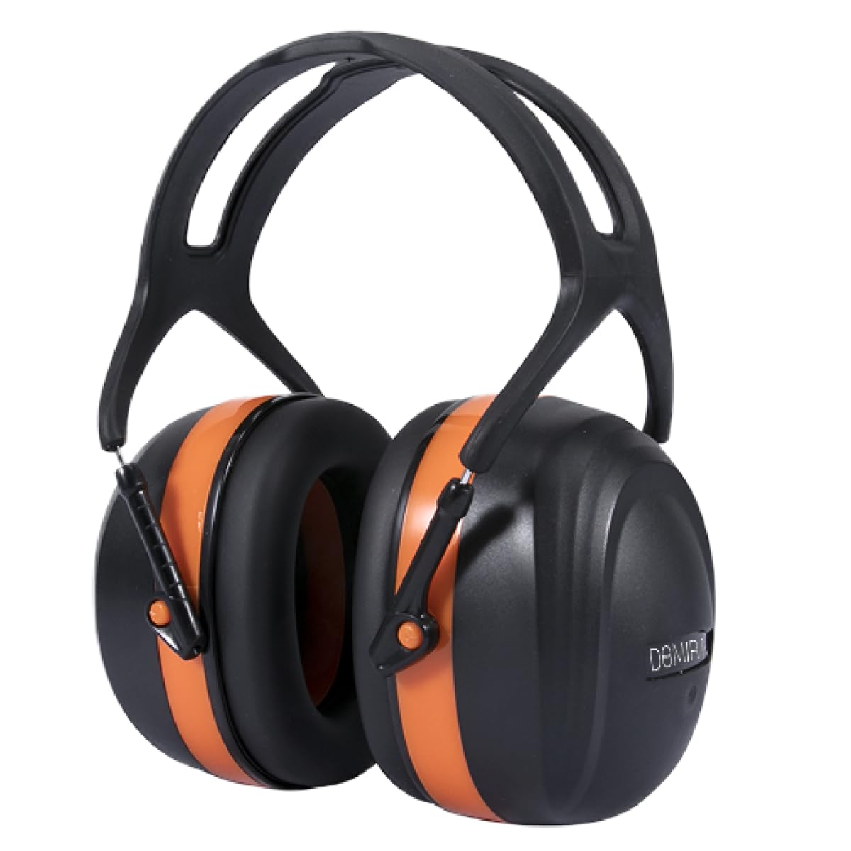 Domira Men's Orange And Black Ear Defenders 37Db – High Performance Hearing Protection Earmuffs, Comfortable Headband, Noise Reduction For Power Tools, Shooting, Airports – Orange/Black Or Light Green (Orange And Black)