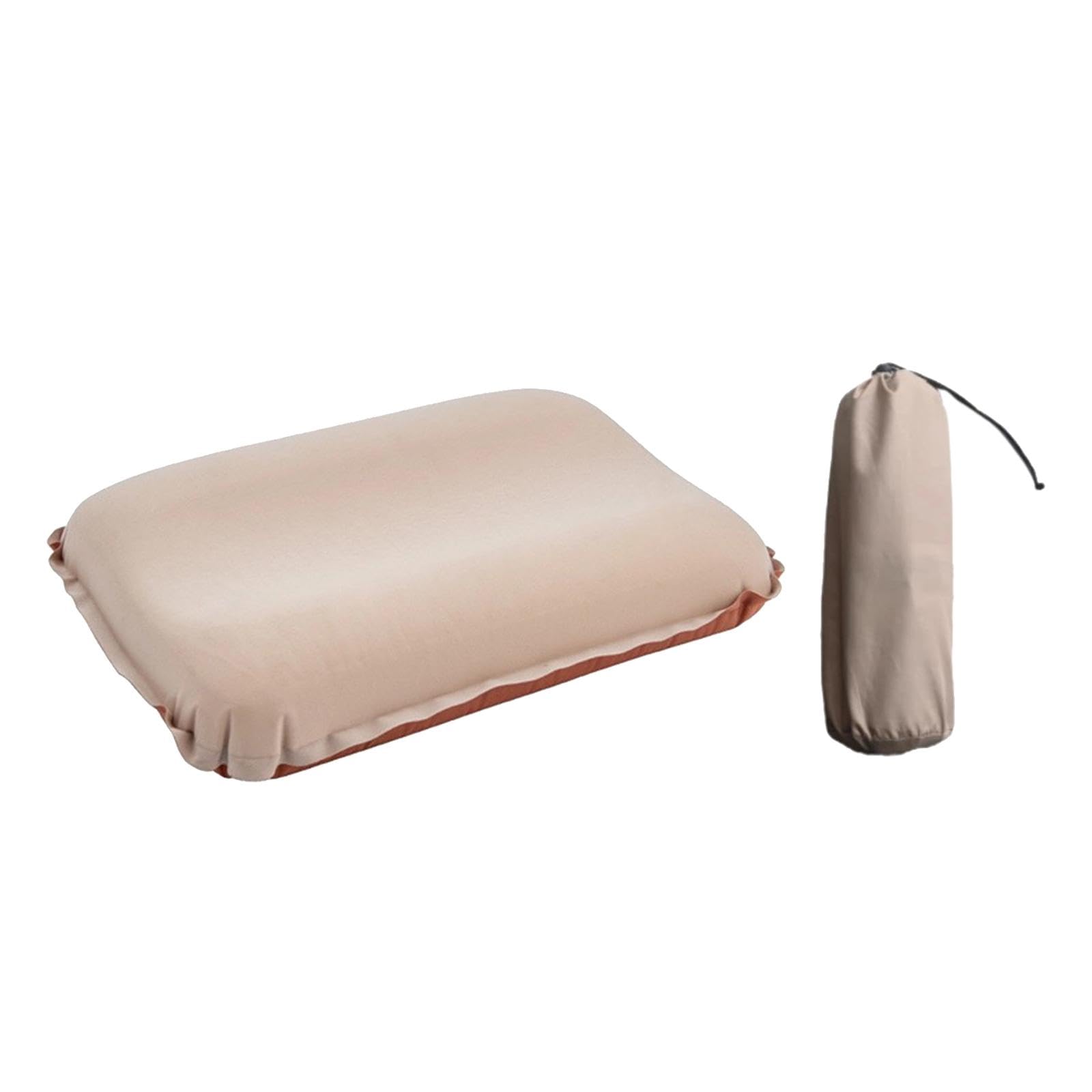 MERISHOPP Camping Inflatable Pillow with Storage Bag PVC for Beach Backpacking Outdoor