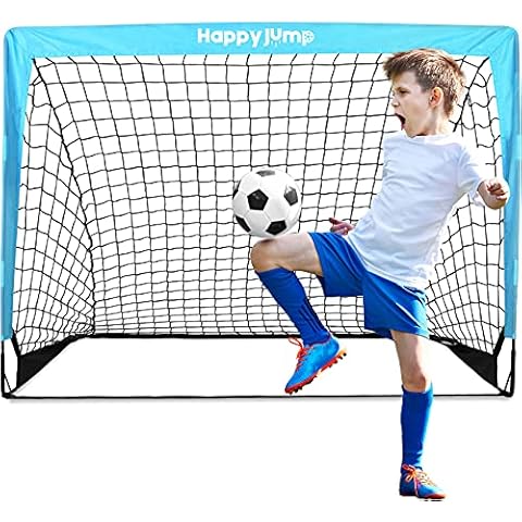 Happy Jump Football Goal Pop Up Football Net Post for Kids Garden Training 1 Pack Cover