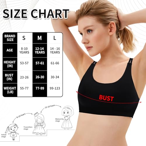 Girl Sports Bra Sleeveless Tank Top - Seamless Stretchy Back Crisscross Crop Undershirt Fitness Yoga Bras2