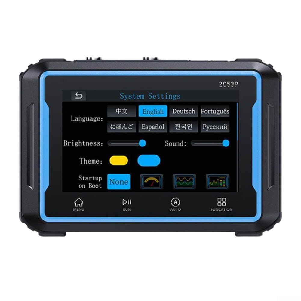 2C53P Touch Screen Oscilloscopio Digitale Multimetro Generatore di Segnale 3IN1 Doppio Canale 50MHZ Osciloscópio Automatico Strumenti