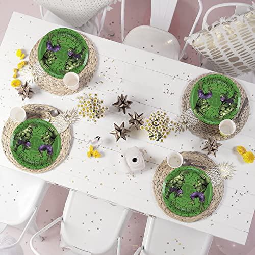 32 Pcs Hero Party Paper Plates, Hero Theme Disposable Party Plates For Kids Birthday Party Supplies, 9 Inches #TOP4