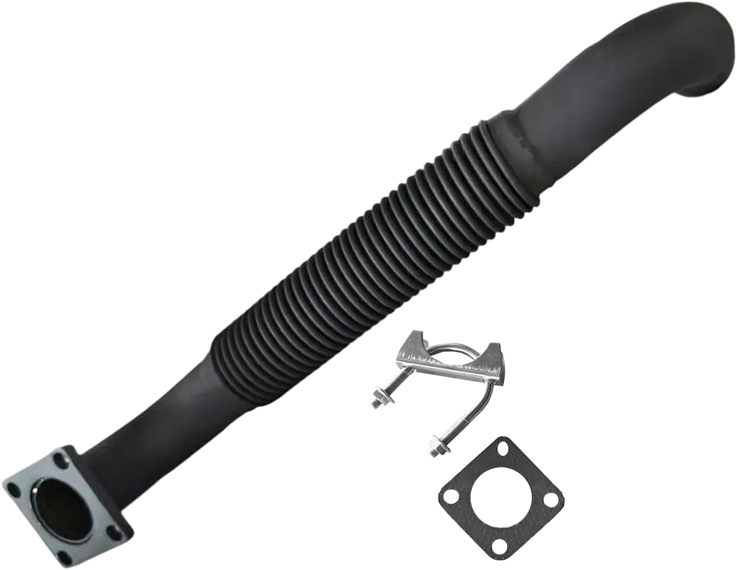 Muffler & Exhaust Pipe Kit with Gasket compatible with Bobcat S160, S185, S205, T180, T190, Exhaust Tube Replacement Part Number: 7130725
