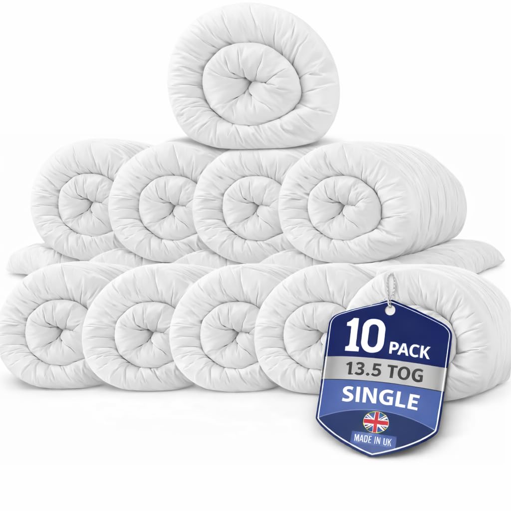 Hafaa Double Duvet 10.5 Tog (2 Pack) Anti Allergy Duvets All Year Roud Hollowfibre Filling Thick and Warm Duvet Double - UK Made Quilts — view 18