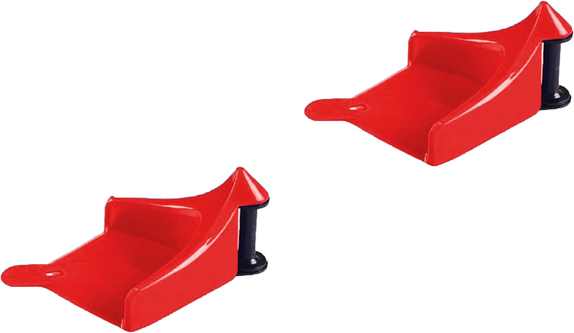 2pcs Car Hose Guide, Tire Hose Roller for Car Washing, Detailing Tire Hose Guide Preventing Pressure Washer Hose Stuck Under The Tires, Blue Car Plastic Wash Tool to Avoid Snagging (Red)