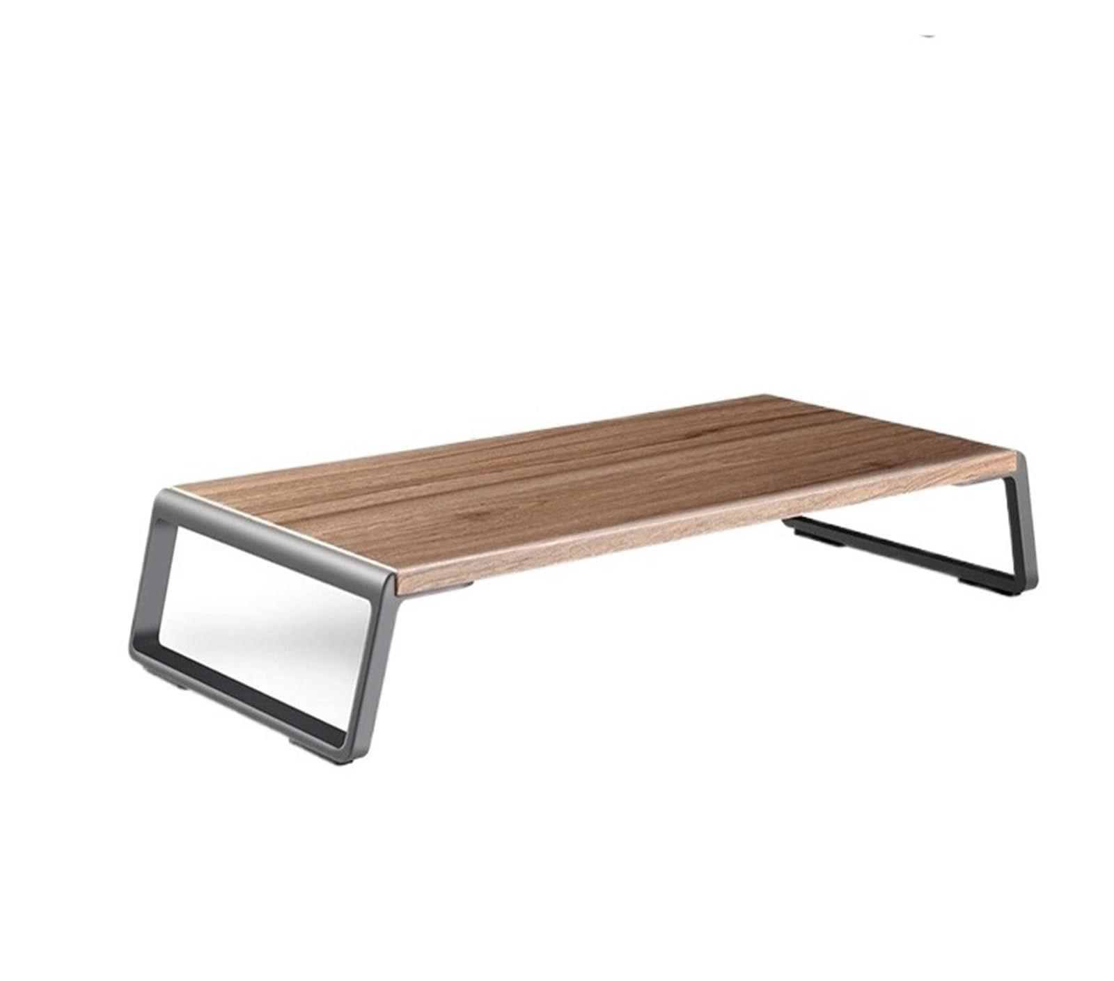 Support de moniteur en hickory avec pieds en métal pour ordinateur portable