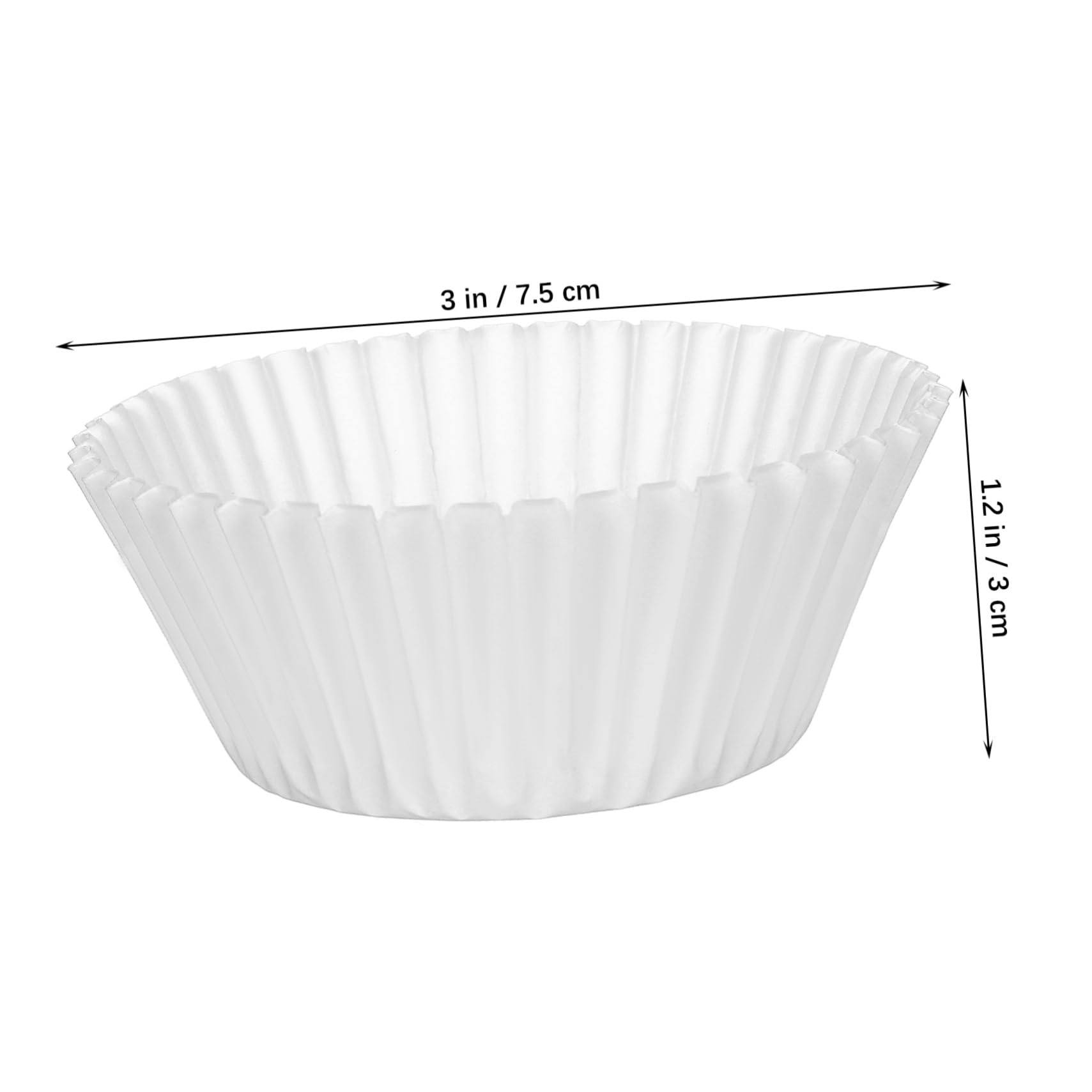 Cabilock 2500pièces Caissettes à Papier Résistantes à Huile Moules à Muffins Blancs Pour Pâtisserie Idéales Pour Événements Et Fêtes