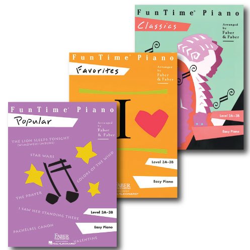 Funtime Piano Pack - Level 3A and 3B - Three Book Set - Includes Classics, Favorites and Popular - Piano Adventures Supplementary Series      Sheet music