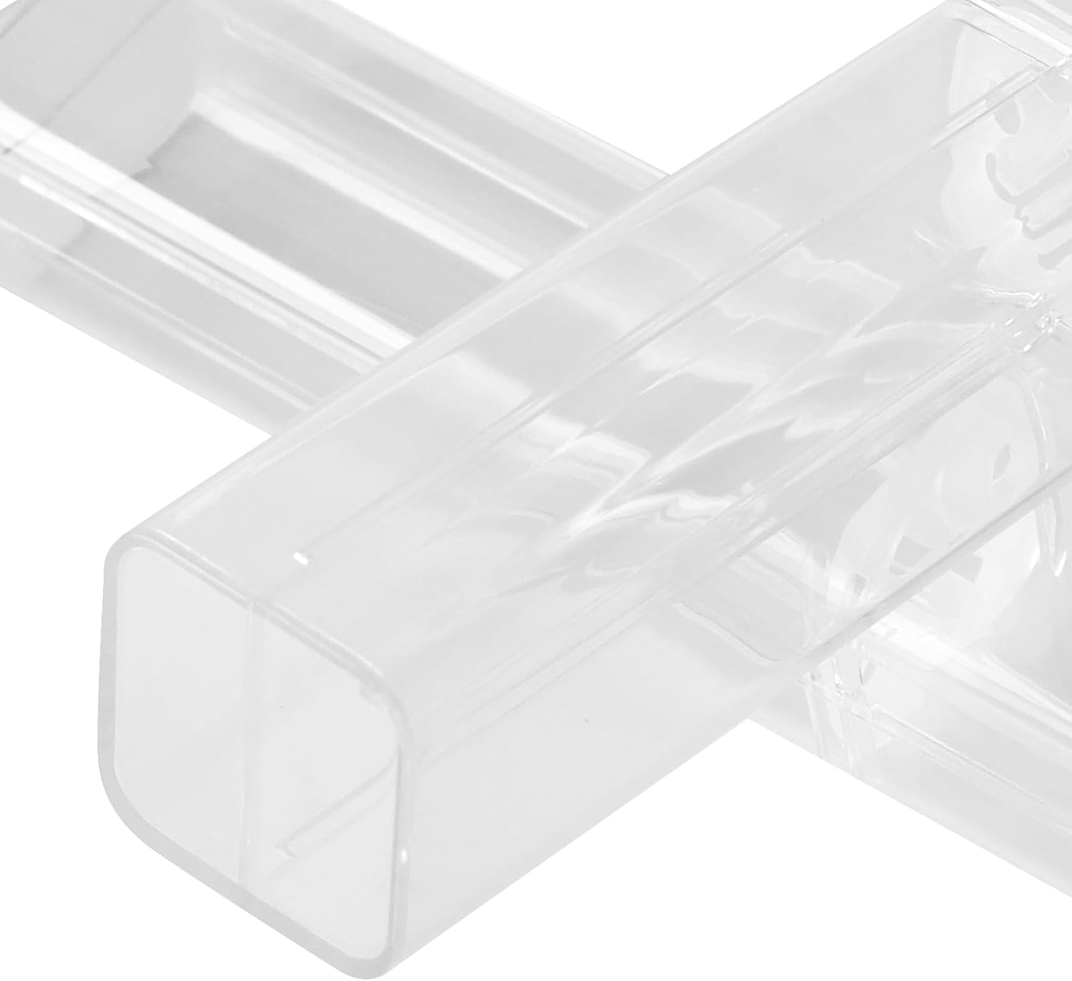 PINGEUI 75 Pack Clear Acrylic Pen Gift Box, Single Pen Storage Box for Office Supply Souvenir Present Packaging