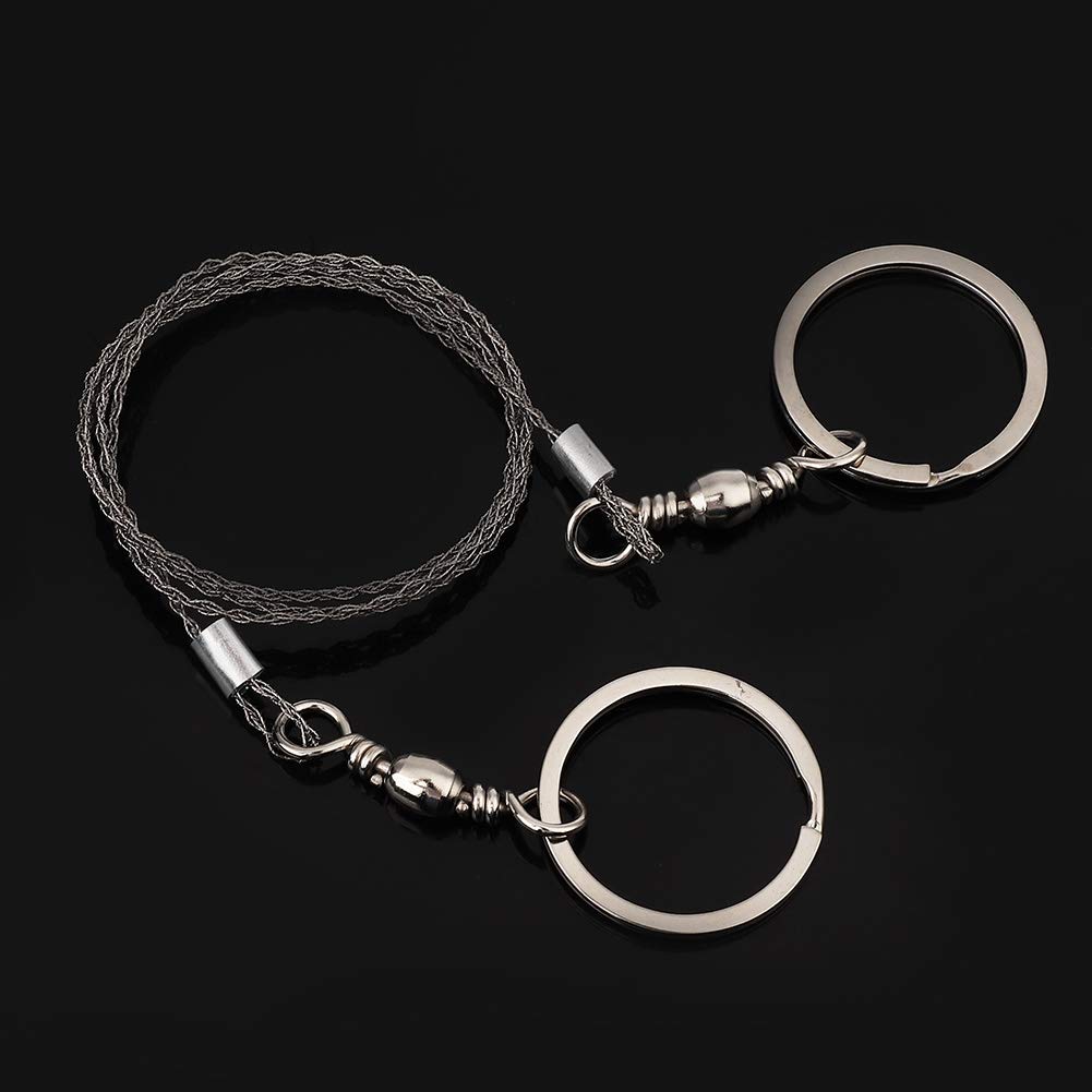 Survival Wire Saw, Stainless Steel Portable Wire Saw For Wood Camping Saw Portable Angle Saw Outdoor Tool for Cutting Wood