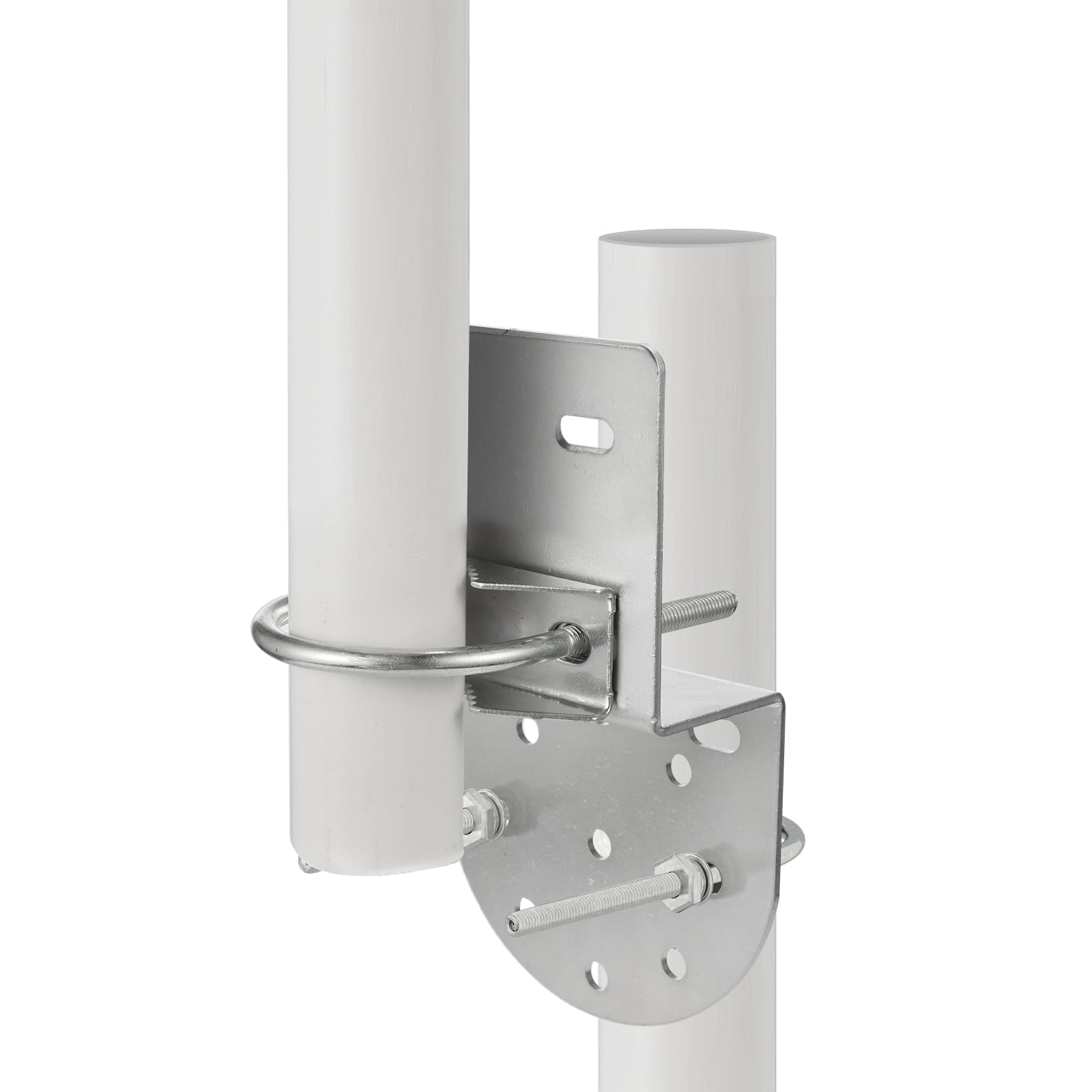 Bingfu Support Mural Antenne Fixation Mât Antenne Antirouille Accessoires Matériels pour Extérieur Maison Support de Poteau d'antenne Kits de Montage
