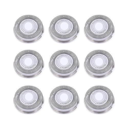 Lot De 9 Têtes De Rechange SH30, Compatibles Avec Les Rasoirs Philips, Norelco (séries 3000, 2000, 1000 Et S738), Avec Lames Affûtées.
