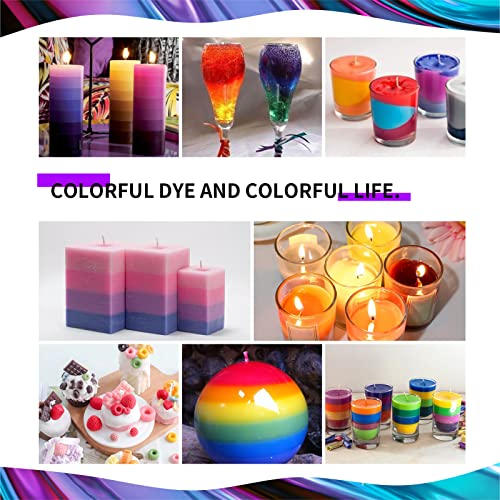 Candle Dye - 21 Colors Wax Melt Dye For Candle Making, Oil-Based Dye For Wax, Highly Concentrate Liquid Candle Color Dye #TOP4