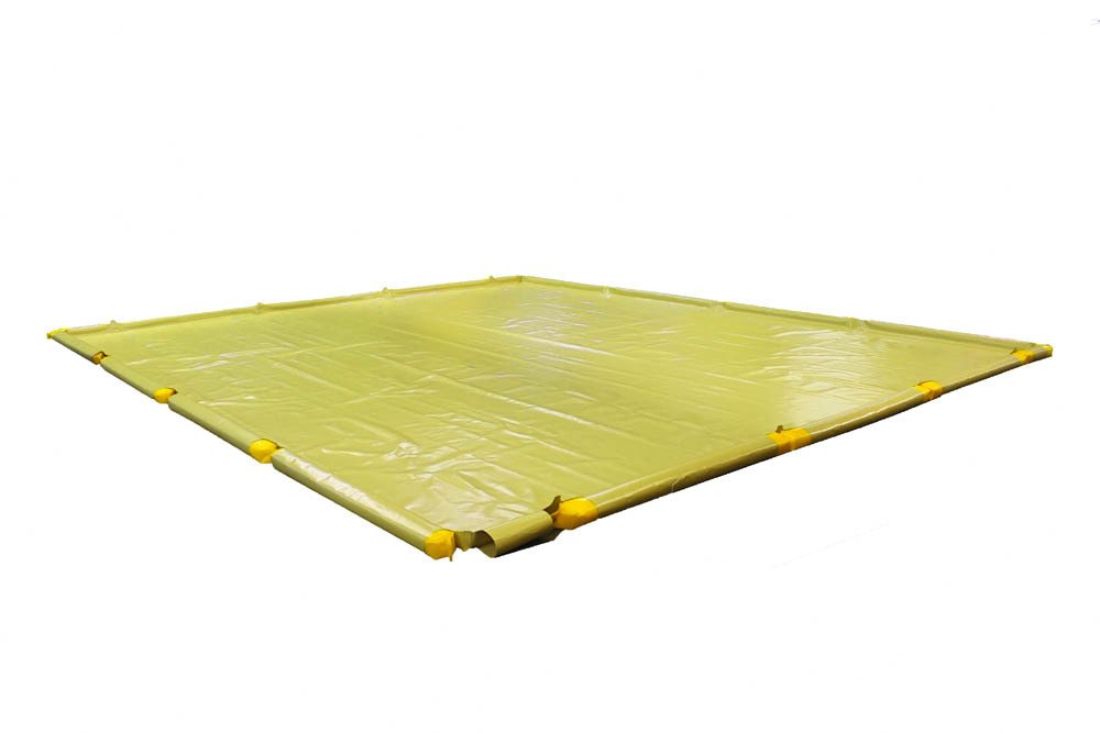 Stinger SpillPal Containment Berm, Economy, Yellow, 2626 Gallon Spill Capacity, 24' Width x 39' Length x 4.5