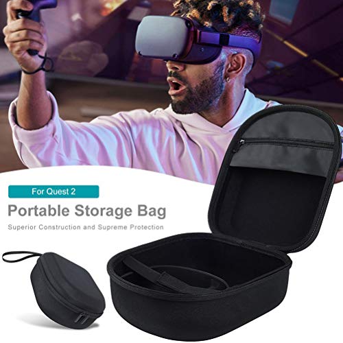 Newooh Caixa de armazenamento de óculos de realidade virtual com bolsa de armazenamento de EVA, esto