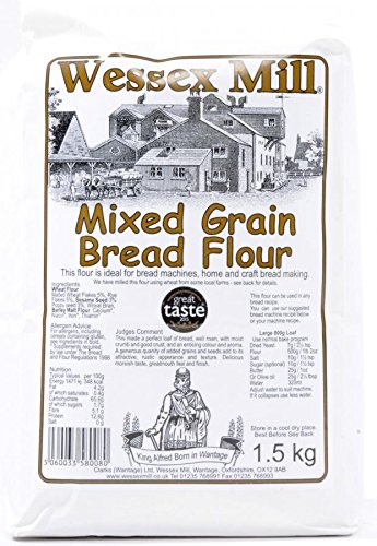 Wessex Mill Mąki (Wessex Mill mieszane ziarna mąka chlebowa 2 x 1,5 kg opakowanie)
