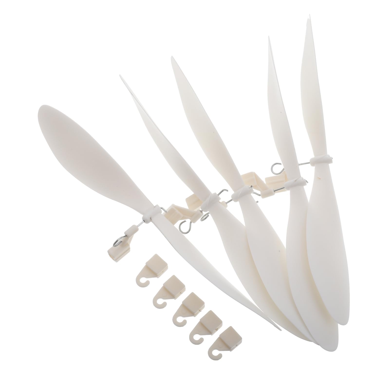 STOBOK Aircraft Model Accessories Rubber Band Power Propeller Kit 5Pcs for Rc Plane Parts Durable Fan Blades Easy Installation Compatible with Model Aeroplanes 7.1 X 1.4 X 1 Inch