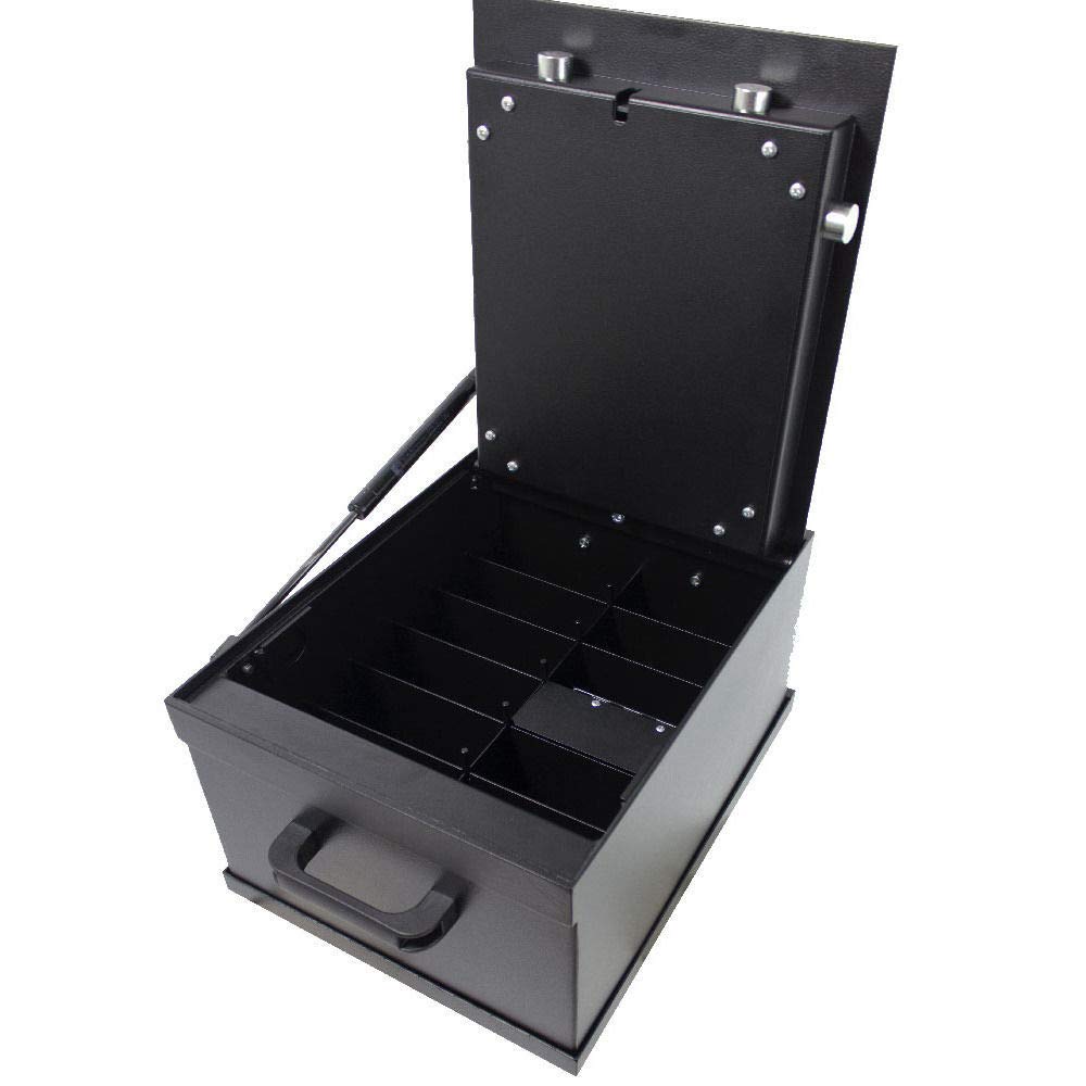 Salvus Caja fuerte para llaves y tarjeta móvil grande - Ganchos para llaves - 25,1 x 32,8 x 42,5 cm - Bloqueo de código electrónico