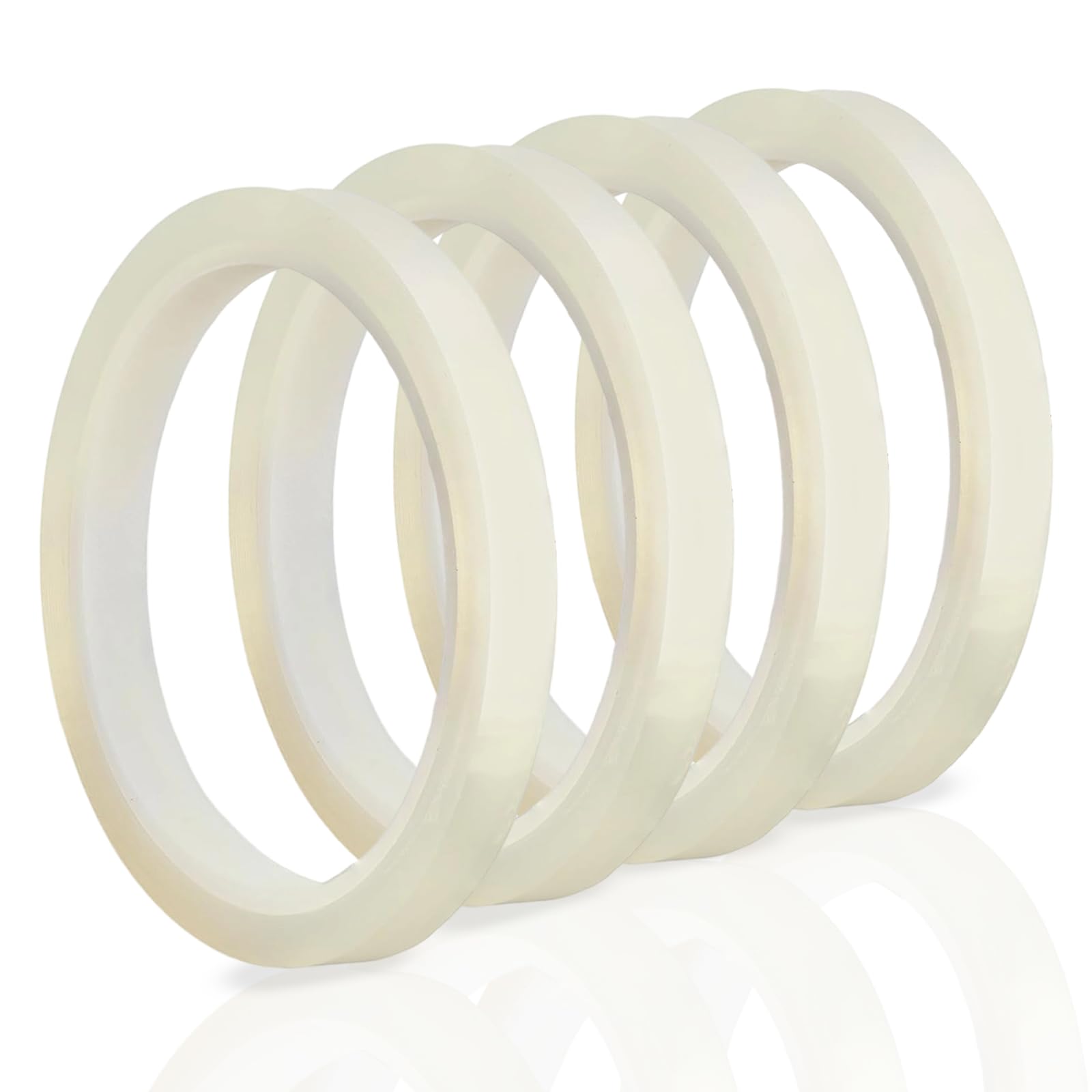 4 Rollos Cinta Térmica para Sublimación, Rollos Cintas Térmicas Transparente, Resistente a Altas Temperaturas en Impresión Electrónica, Tazas y Telas DIY, 10mm x 30m