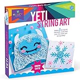 Craft-tastic - String Art Kit - Craft Kit Makes 2 String Art Canvases - Yeti & Snowflake Patterns