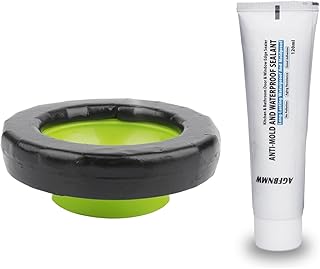 Universal Wax Toilet Flange Seal – Rubber Wax-Free Gasket Ring & Sealant for Toilet Installation, Easy to Install