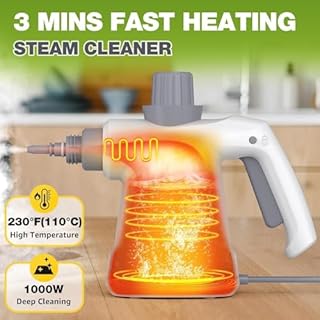 Pulitore a Vapore Portatile Vaporetto Pulitore Vapore Casa Steam Cleaner Per Divani e Tessuti 110 Gradi Vapore Pulizia Macchina Per Cucina, Bagno, Pavimenti, Auto, Divani E Tessuti Lavavetri