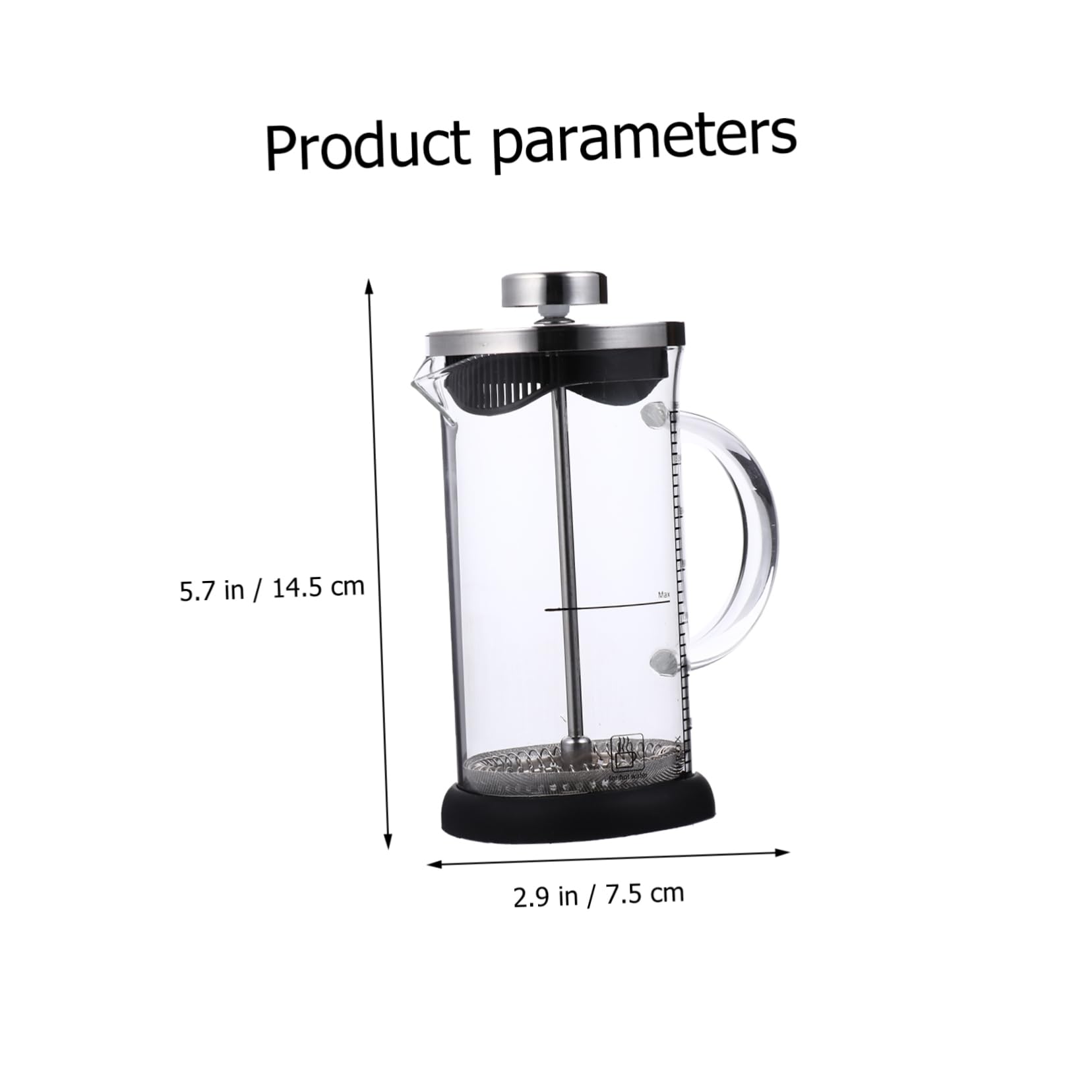 VINTORKY 1pc Stainless Teapot Scale Capacity Easy to Clean Design Stylish and Functional Pot for Home Use