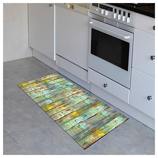 Vilber Gran Chef Wood Alfombra, Vinilo, Multicolor, 50x100x0.2cm