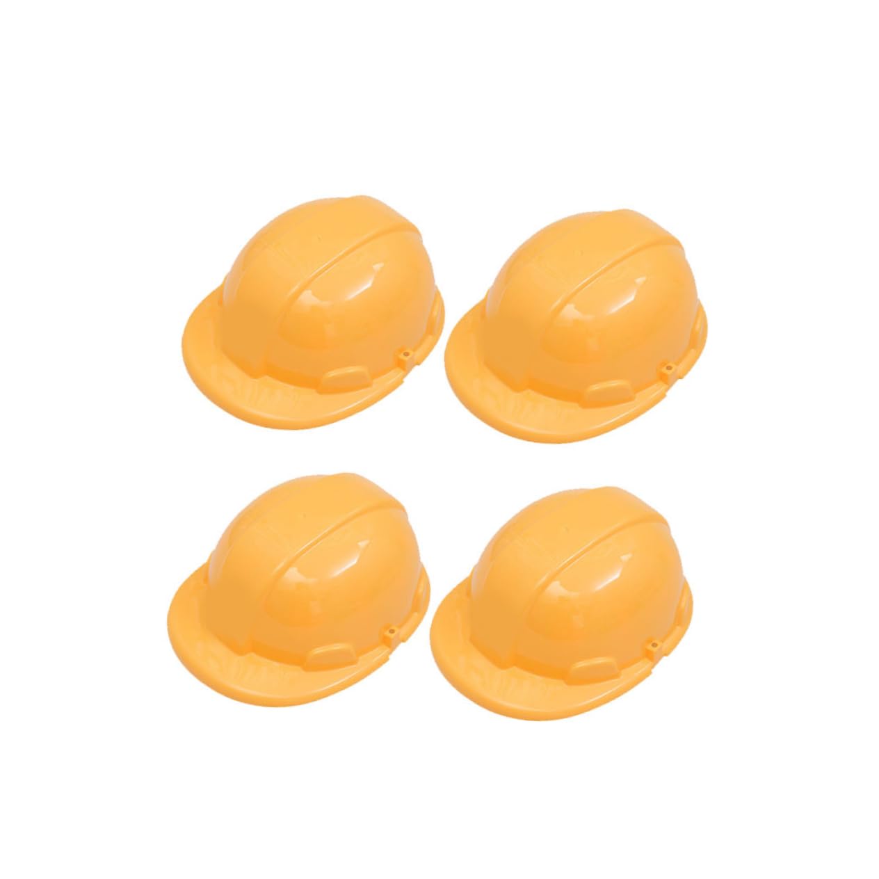 HANABASS Boys and Girls Safety Helmet 4pcs Yellow Construction Hard Hat Toys Simulation Engineering Safety Helmet Toddler Construction Toys